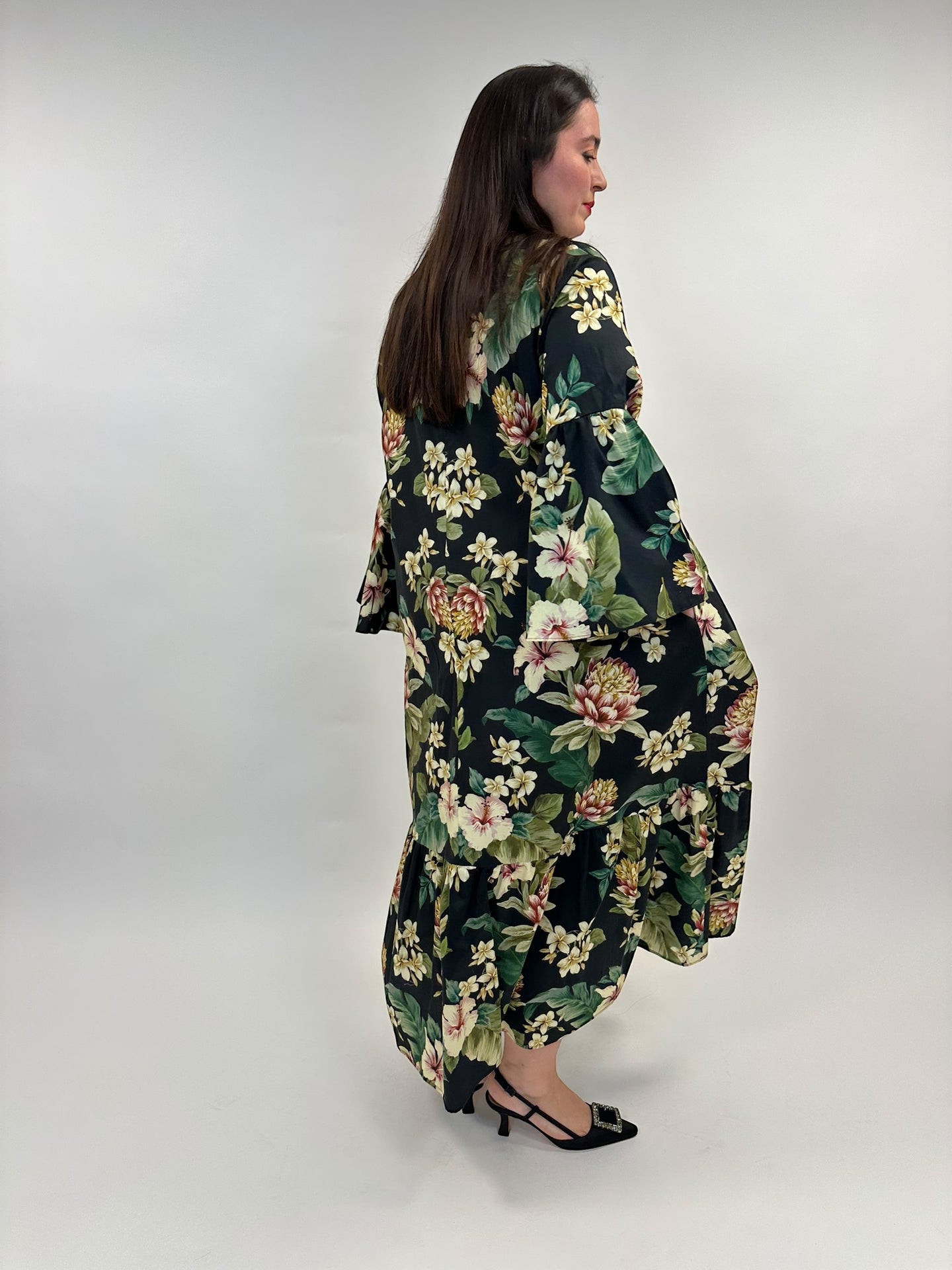 Kleid mit Blumenprint von Marina Rinaldi_grosse Grössen_DE BOER plus Luzern_7