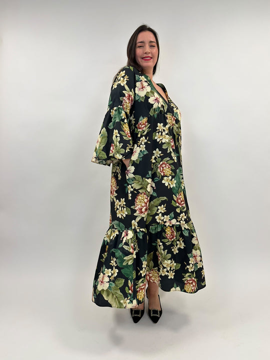 Kleid mit Blumenprint von Marina Rinaldi_grosse Grössen_DE BOER plus Luzern_3