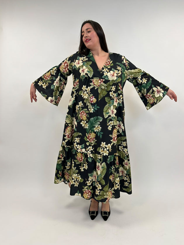 Kleid mit Blumenprint von Marina Rinaldi_grosse Grössen_DE BOER plus Luzern_11