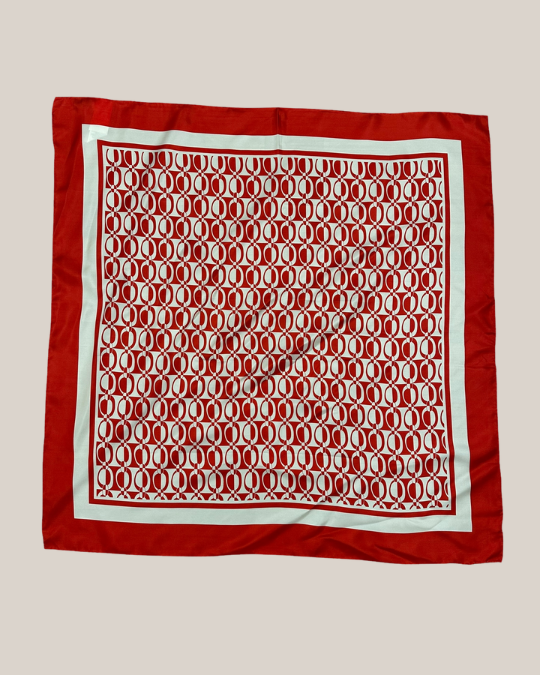 Foulard in Rot/Weiss von Marina Rinaldi_grosse Grössen_DE BOER plus Luzern_1