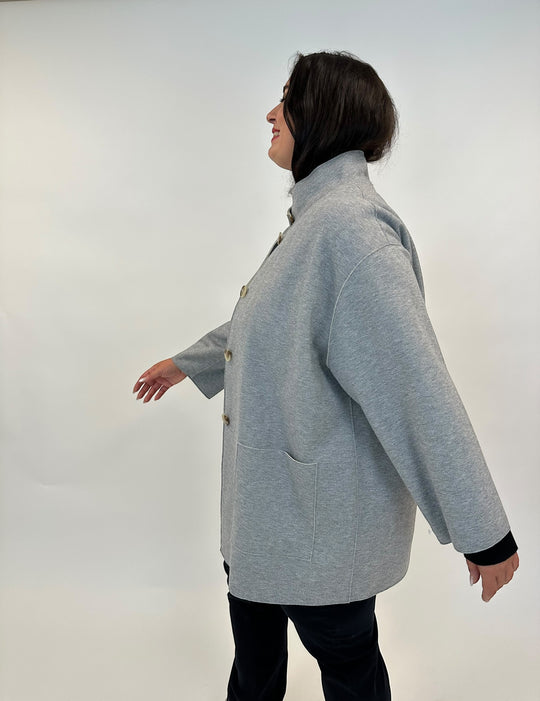 Wolljacke in einer Fischgradwebung von White Label by Rofa - grossen Grössen - DE BOER plus Luzern 