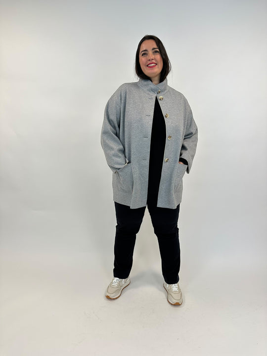 Wolljacke in einer Fischgradwebung von White Label by Rofa - grossen Grössen - DE BOER plus Luzern 